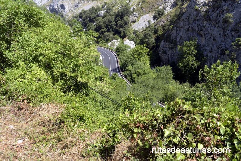 Vista de la carretera nacional camino de Urdón