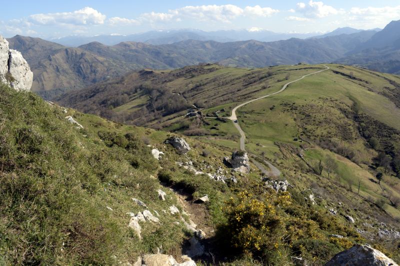 Final del sendero Les Llampes