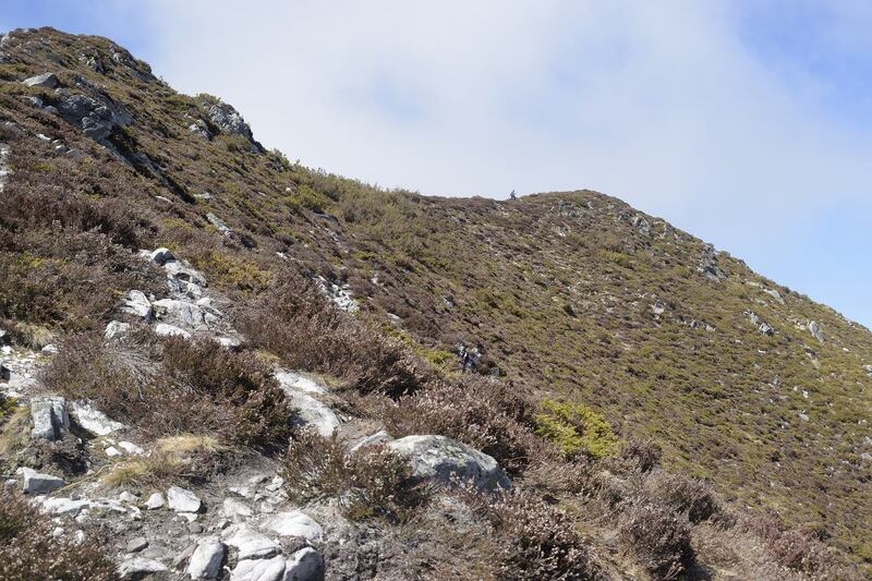 Últimos metros de la ascensión al pico Vizcares